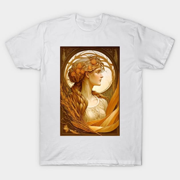 Goddess of the Harvest - Demeter T-Shirt by ArtNouveauChic